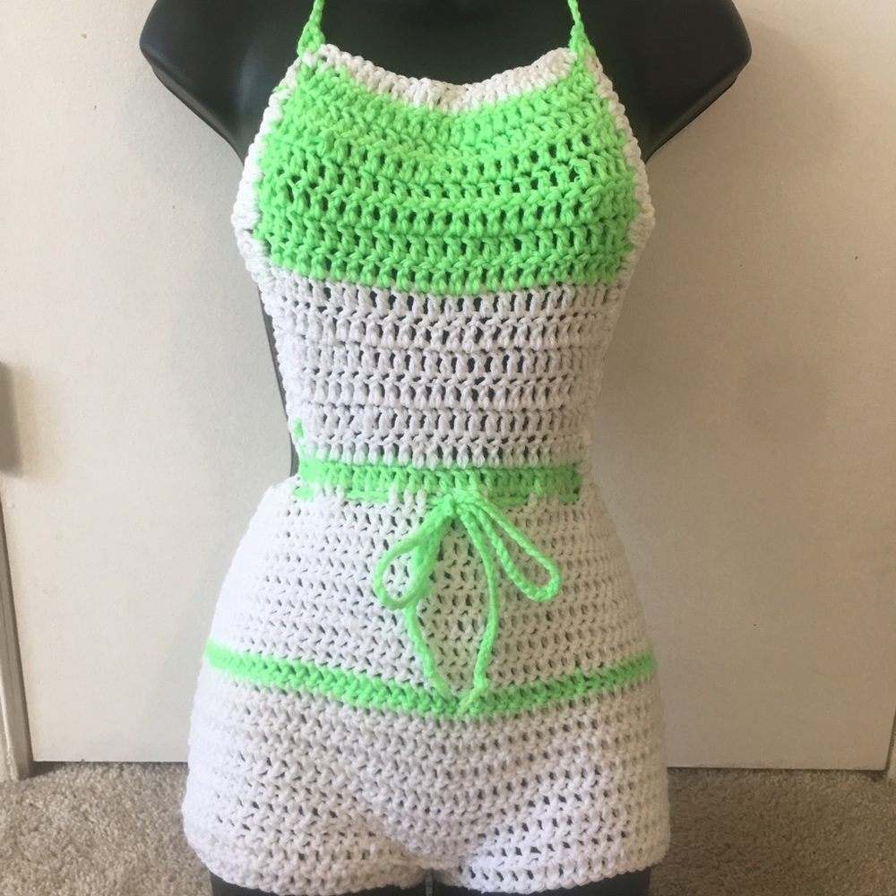 One piece back out romper